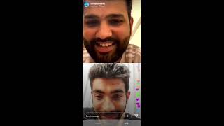 Rohit Sharma and Jasprit Bumrah  Instagram LIVE  Full video  Mumbai Indians [upl. by Chafee542]