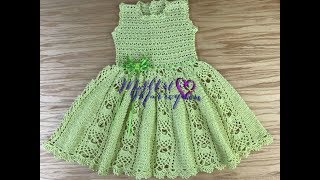 Vestido Crochet Niña 2 a 3 años 1 de 2 cc [upl. by Edla]