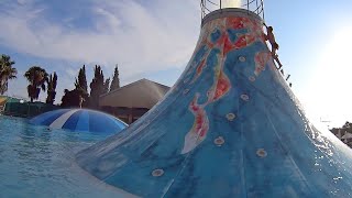 Big Volcano Water Slide at Aphrodite Waterpark [upl. by Acinoda]