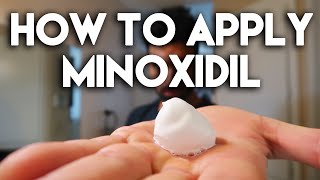 How to Apply Minoxidil Rogaine [upl. by Anenahs]