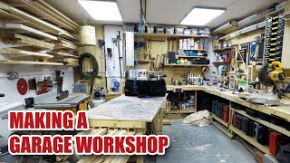 Timelapse in 12 mins  making my GARAGE WORKSHOP [upl. by Sarina92]