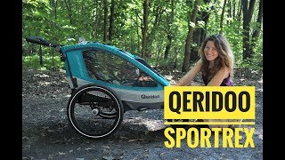 Qeridoo Sportrex przyczepka rowerowa  review [upl. by Atineg]