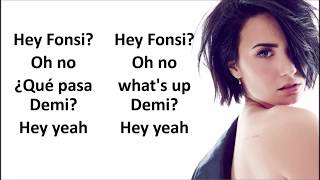 Luis Fonsi Demi Lovato  Échame La Culpa lyrics English Spanish [upl. by Aleck]