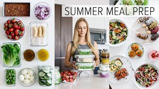 MEAL PREP for SUMMER  light amp fresh recipes  PDF guide [upl. by Lieberman308]