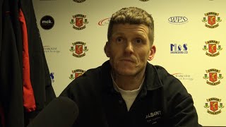 INTERVIEW  Wullie Gibson  Post Match Montrose [upl. by Puttergill]