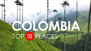 Top 10 Beautiful Places to Visit in Colombia  Colombia Travel Video [upl. by Leona512]