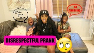 DISRESPECTFUL KIDS PRANK ON MOM [upl. by Bohaty]