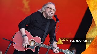 Barry Gibb  Stayin Alive Glastonbury 2017 [upl. by Chloris]