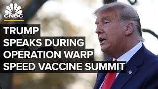 President Trump delivers remarks at Operation Warp Speed vaccine summit — 1282020 [upl. by Elora]