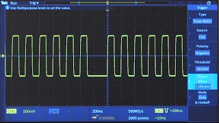 How to Set Up Oscilloscope PulseWidth Triggering Part 3 [upl. by Niak686]