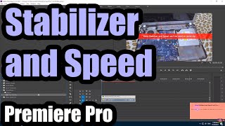 How to fix quotWarp stabilizer and Speed cant be used on the same clipquot in Premiere Pro [upl. by Yremrej]