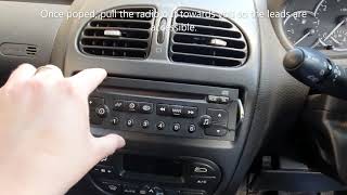 Removing amp Installing an Aftermarket Radio  Peugeot 206 [upl. by Liddie]