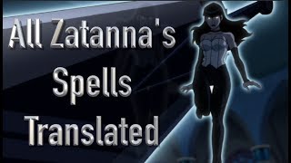 All Zatannas Spells Translated From Justice League Dark Film [upl. by Ludmilla116]