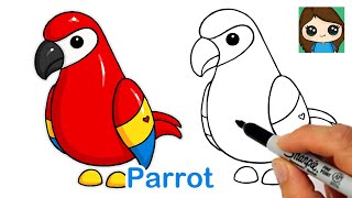 How to Draw a Parrot 🦜Roblox Adopt Me Pet [upl. by Kaitlin]