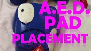 AED Pad Placement  How to Use Defibrillator Pads [upl. by Lottie]