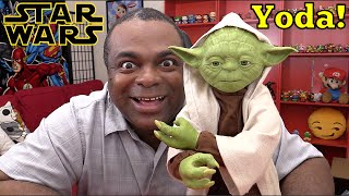 UNBOXING LEGENDARY YODA Fully Interactive  Spin Master [upl. by Meletius]