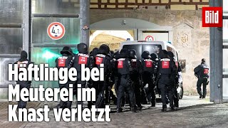 Gefängnismeuterei Polizei stürmt Knast in Thüringen  JVA Untermaßfeld [upl. by Benia]