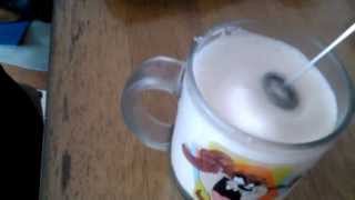 Aerolatte Review Frothing Cold Milk In Under 1 Minute [upl. by Ennadroj]