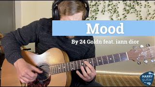 Mood 24 Goldn feat iann dior  Full Guitar LessonTutorial [upl. by Alyahs]