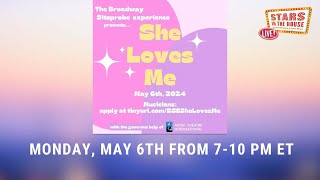 The Broadway Sitzprobe Experience She Loves Me  Stars in the House 5624  700 PM ET [upl. by Putnam200]