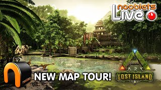 ARK LOST ISLAND Map Tour LIVE All NEW Dino Locations [upl. by Herminia]