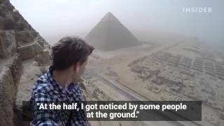 An 18YearOld Illegally Climbed Egypts Great Pyramid [upl. by Landre]