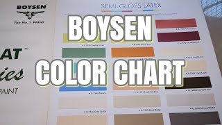 BOYSEN COLOR CHART  house paint ideas [upl. by Bethezel]