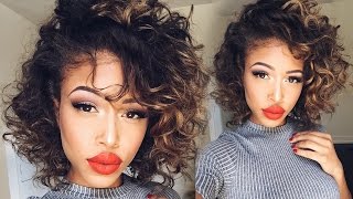 Overnight HEATLESS Curls  Short Hair [upl. by Anev]