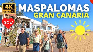 MASPALOMAS Gran Canaria December 2023 🔴Costa Meloneras to Seaside Palm Beach Hotel [upl. by Hellman268]