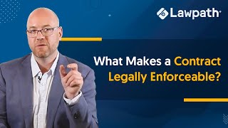 What Makes a Contract Legally Enforceable [upl. by Sofer]