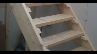 How to build Stairs Easy steps DIY staircase [upl. by Eimoan]