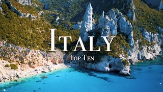 Top 10 Places To Visit In Italy  4K Travel Guide [upl. by Erlond]