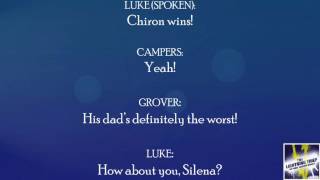 The Campfire Song from The Lightning Thief Musical LYRICS [upl. by Ulund]