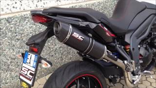 Triumph Tiger 1050 Sport SCProject exhaust [upl. by Waite281]