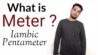 Meter  Iambic Pentameter Trimeter Tetrameter Hexameter in Hindi [upl. by Yrrum]