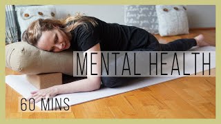 60 minute Restorative Yoga for Mental Health with Melissa West [upl. by Barbee726]