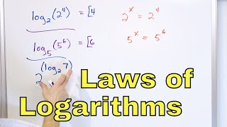 18  Properties of Logarithms Log x  Part 1  Laws of Logs  Calculate Logs amp Simplify [upl. by Suraved]