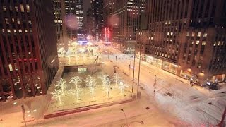 Timelapse Storm Dumps Record Snow on New York City [upl. by Amaty]