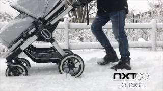 Emmaljunga NXT90 Stroller • SNOW Test  How will the wheels perform [upl. by Eelarak]